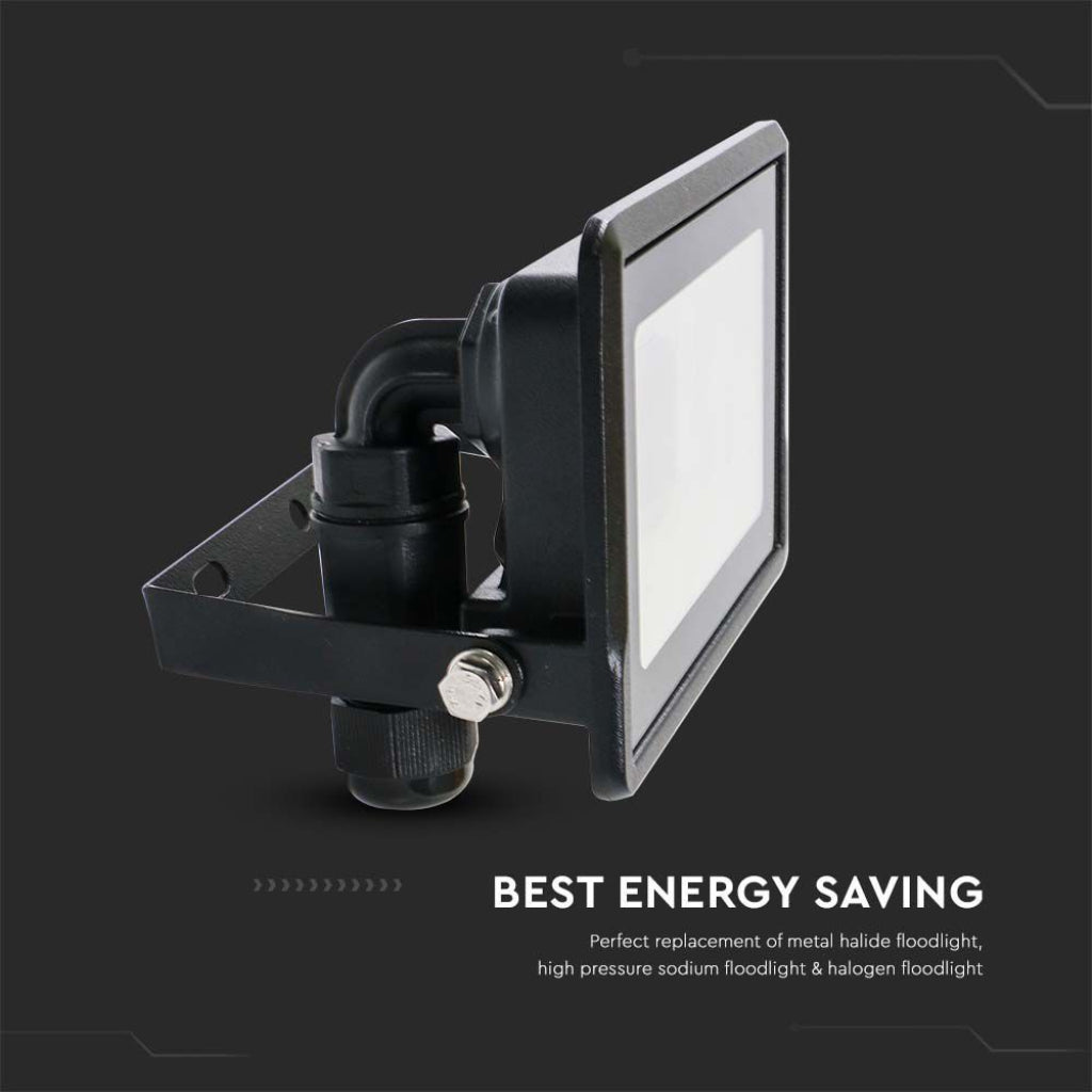 V-TAC Lampa naświetlacz LED 10W Kompatybilna z Google Home i Amazon Alexa poprzez aplikację V-Tac Smart RGB + 3000K + 6500K